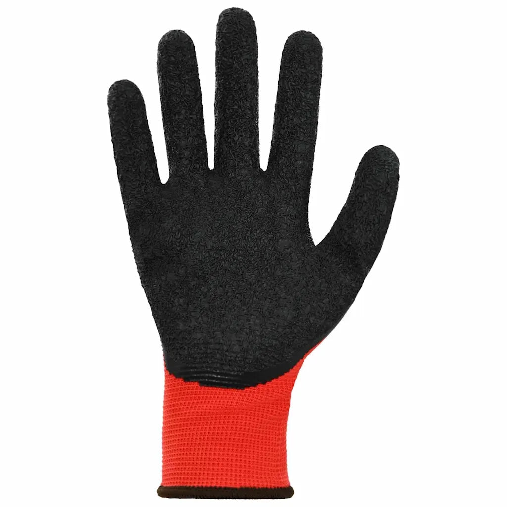 Guanti da Lavoro 24 pcs Rosso e Nero 8 / m 42020693