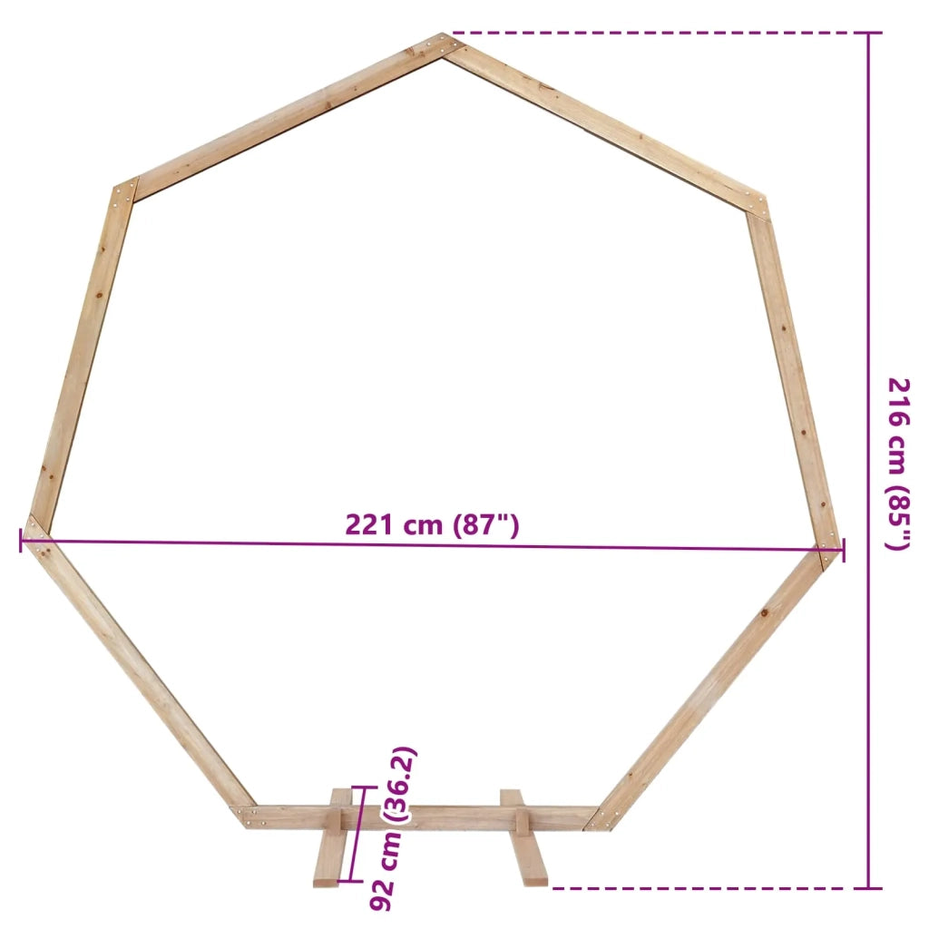 Arco Nuziale Marrone Chiaro 221 x 92 x 216 cm 42019395