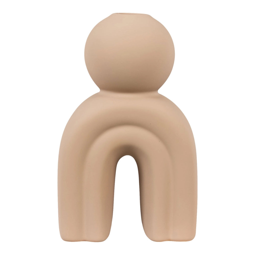 Portacandela Candle, Marrone, Gres, 6,5x10,5x17 cm