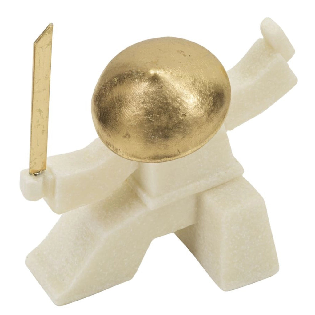 Statuetta samurai Oda Quarzy -A- in resina e metallo