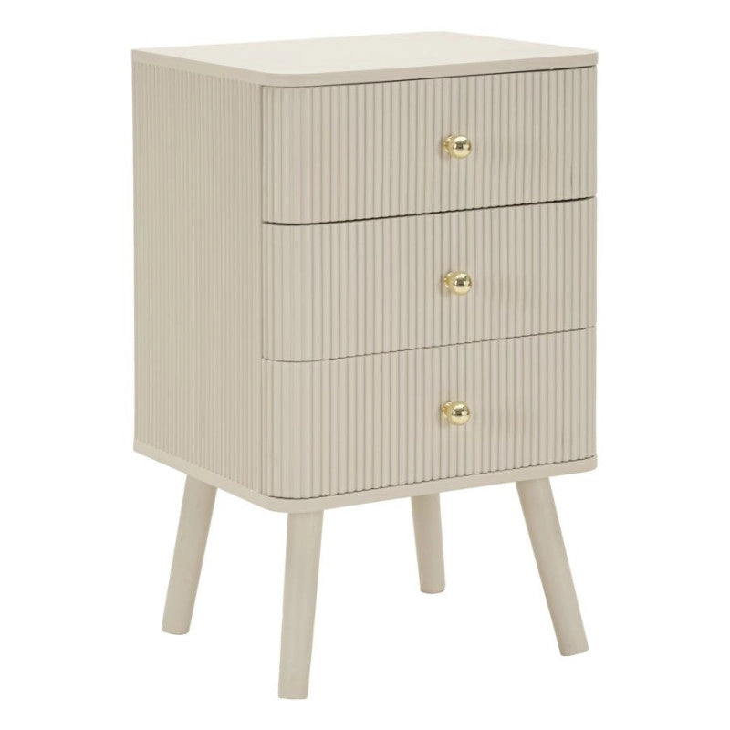 Comodino 3 Cassetti Shy cm 37,5x34x61
