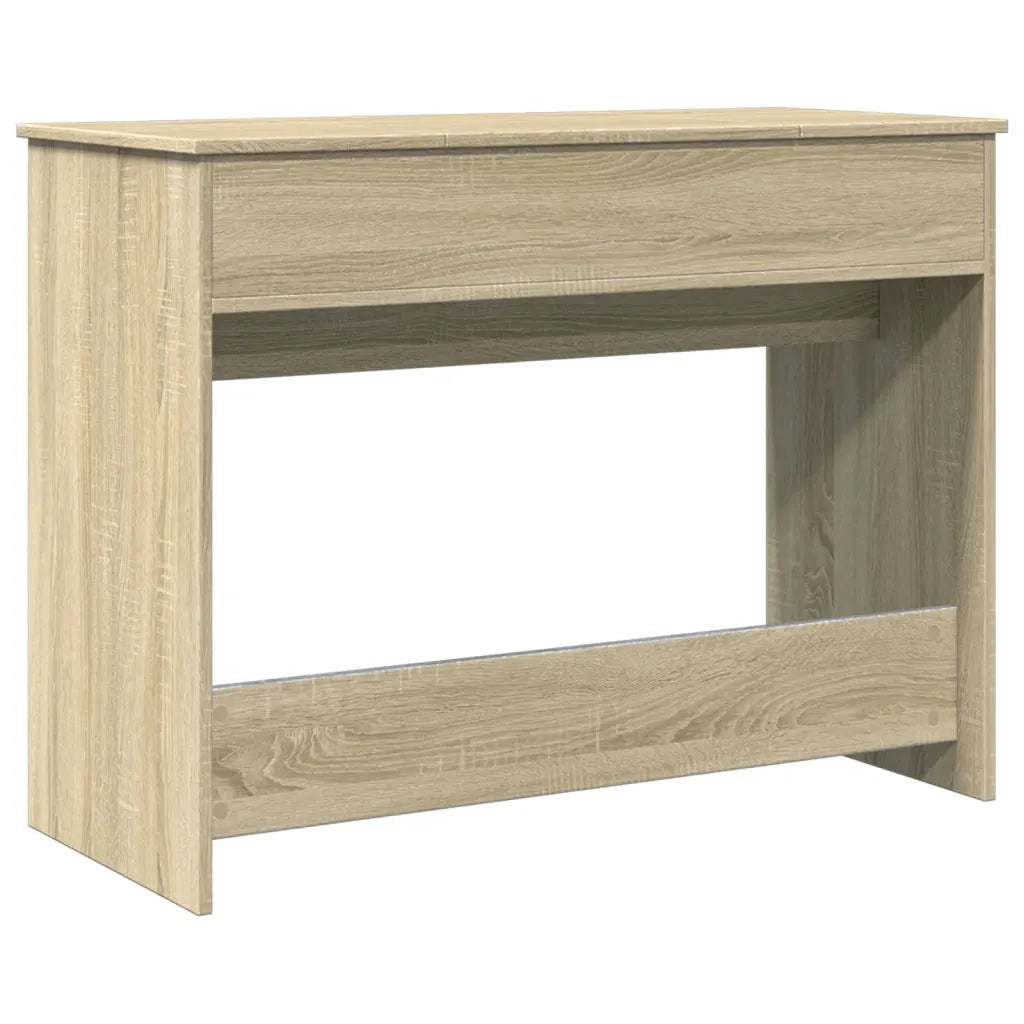 Toeletta con Specchio-Tavolo da Vanit¨¤ Rovere Sonoma 100x45x76 cm
