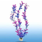 Trade Shop - Pianta 32 Cm Piantina Artificiale Per Acquario Piante Finte Plastica Color Viola -