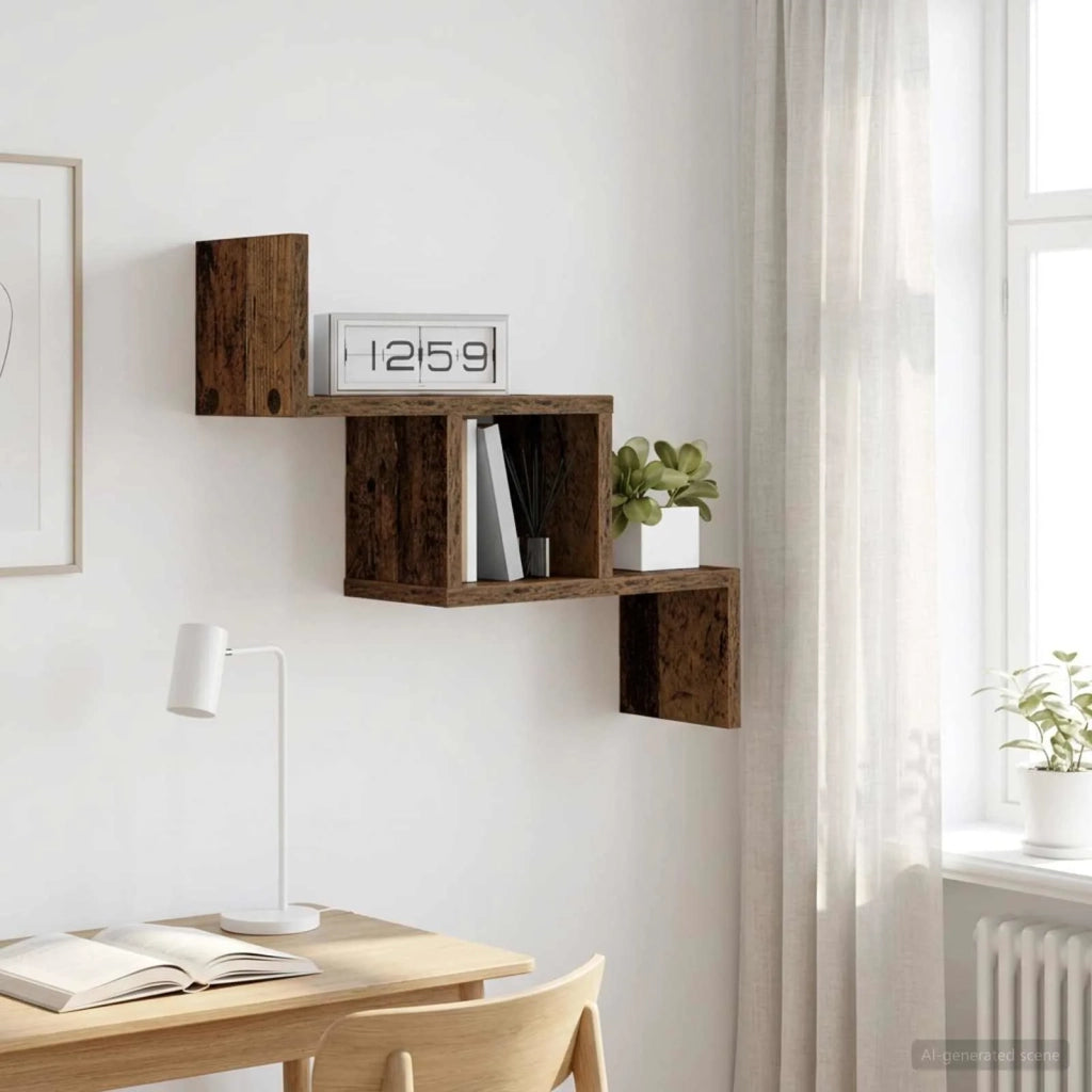 Scaffale da parete Legno antico 48 x 15 x 42 cm 8012242
