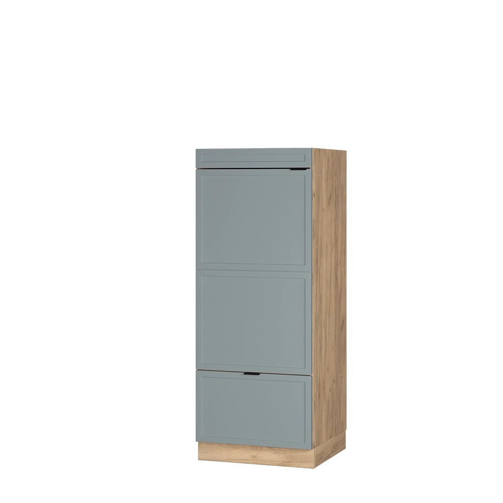 Mobile cucina microonde Fame-Line Blu-grigio chiaro/Rovere dorato 60 cm Vicco