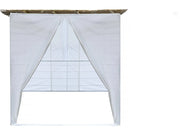 Sukkah in NINA Kit regolabile 2 x 2 con 1 rotolo di bambù e 2 listelli di legno