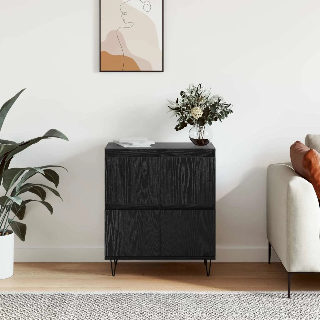 Credenza Rovere Nero 60 x 35 x 70 cm 879497