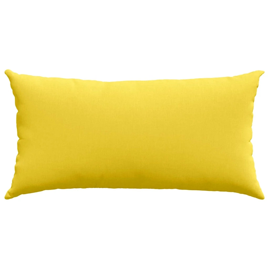 Cuscini da Divano 2 pcs Giallo Chiaro 80 x 40 cm Tessuto 42013705