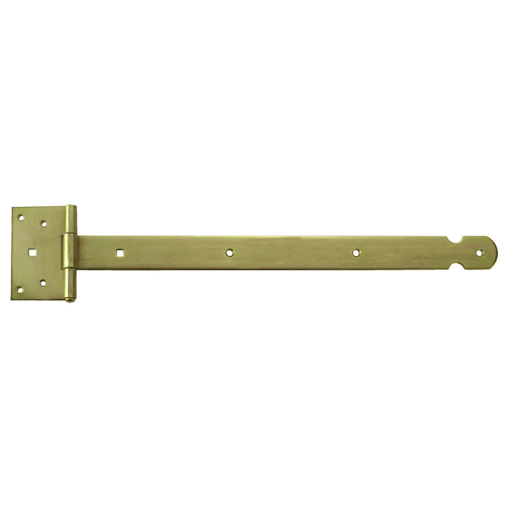 Bandella con cerniera, pesante 300 x 40 x 4,0 mm. - zincato giallo
