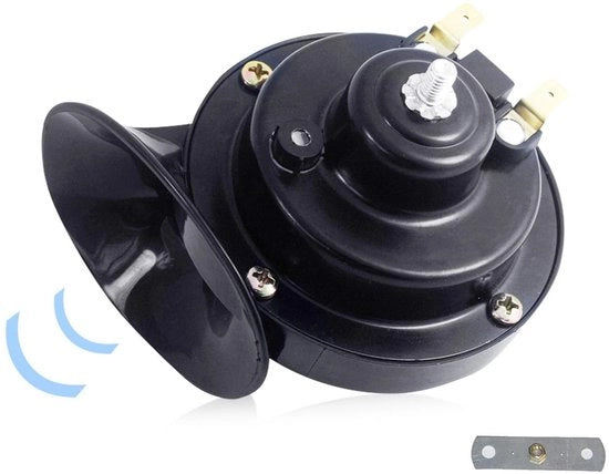 Claxon Acustico 12V - Impermeabile - Esterno - Qualità Audio Elevata - ABS Durevole - Coperchio in Rame