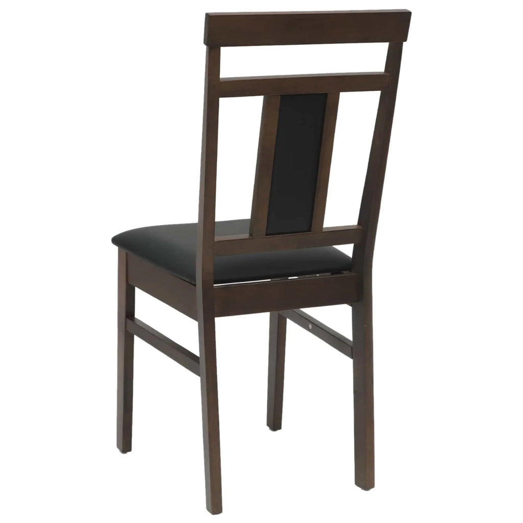 Sedia da pranzo 2 pcs Marrone chiaro e nero