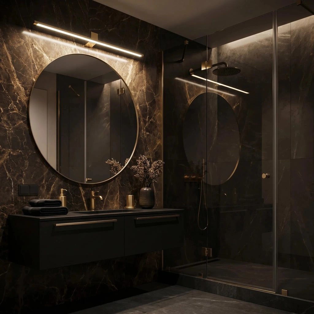 Applique Da Bagno Led Swe045-1w 80 Cm Gold