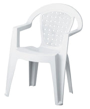 Sedia in plastica norma antiscivolo tre colori Taglia: BIANCO