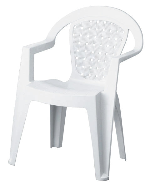 Sedia in plastica norma antiscivolo tre colori Taglia: BIANCO