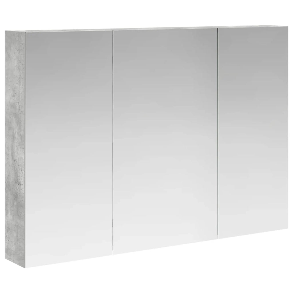 Mobiletto per specchio da Bagno | Armadio da bagno con lo scaffale Grigio cemento