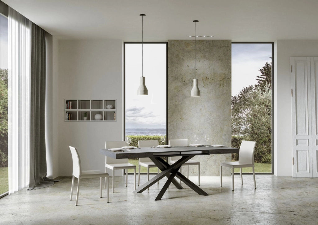 Tavolo Allungabile 130-390x90x77 cm Volantis Cemento
