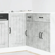 Mobile base da cucina-Base da Cucina Lucca Grigio Cemento in Legno Multistrato
