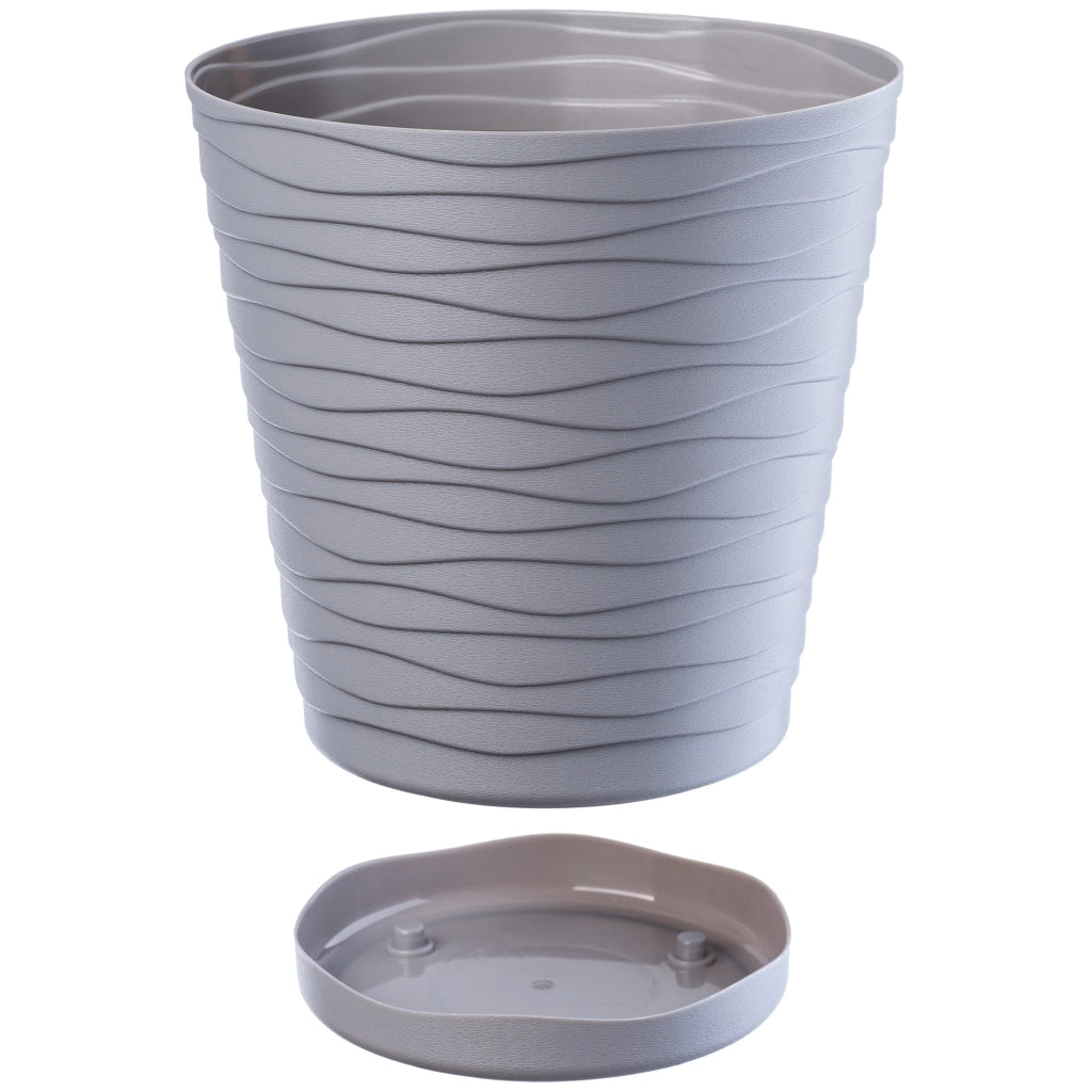 Vaso da fiori KADAX da 11 cm, coprivaso in plastica con supporto.
