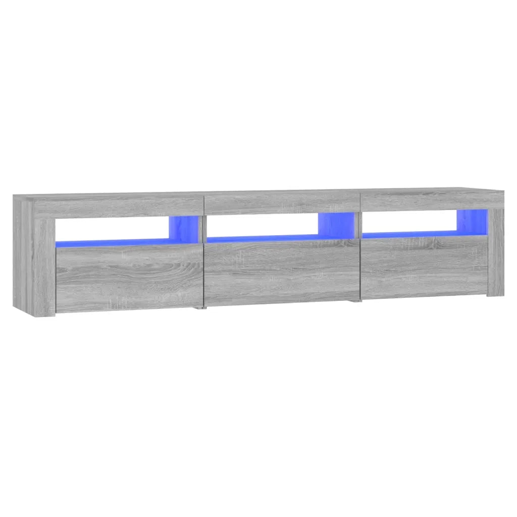 Mobile Porta TV con Luci LED-Mobile per TV-Credenza TV Grigio Sonoma 180x35x40 cm