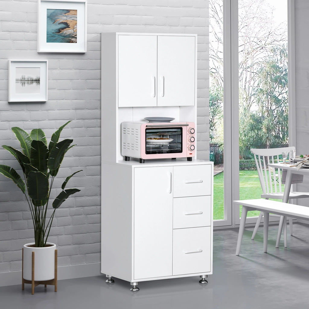 Mobile da cucina con 3 ante e 3 cassetti ¨C Xylo ¨C bianco 60x40x160 cm
