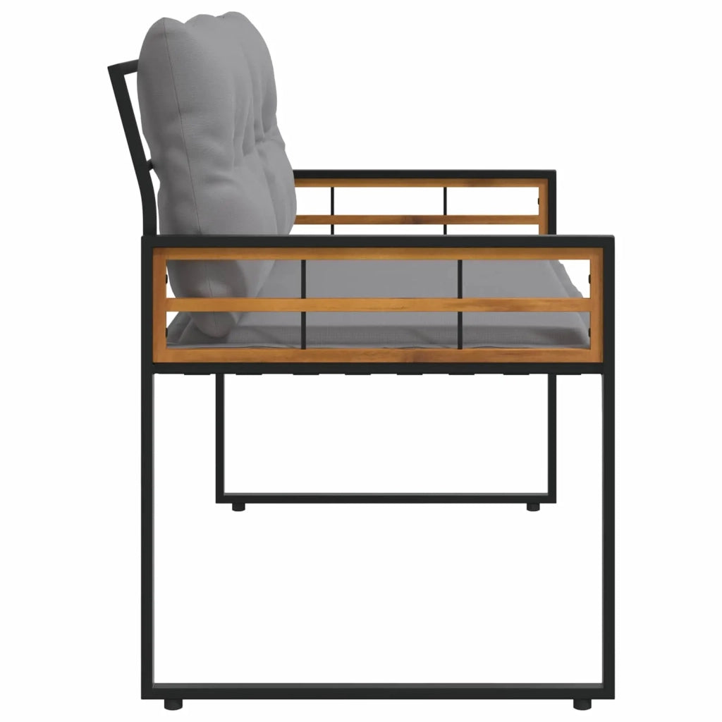 Panchetta in Legno a Strati Grigio chiaro 114 x 55 x 77 cm