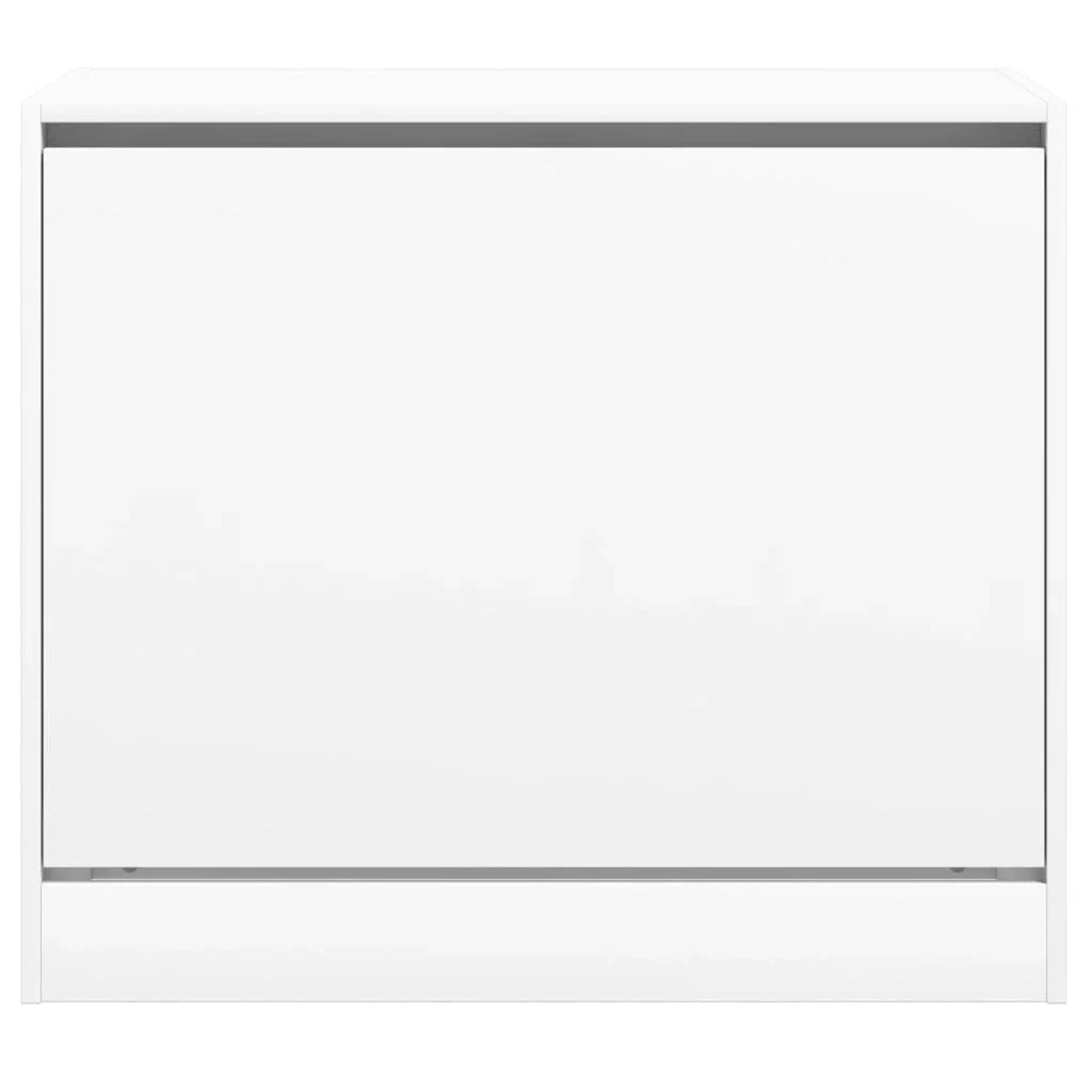 Scarpiera mobile contenitore per scarpe mobile per ingresso/corridoio/soggiorno 80 x 42 x 69 cm legno ingegnerizzato bianco 02_0021511