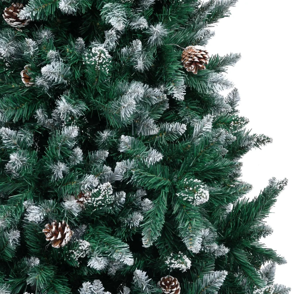 Albero di Natale Artificiale con Pigne e Neve Bianca 240 cm 321018