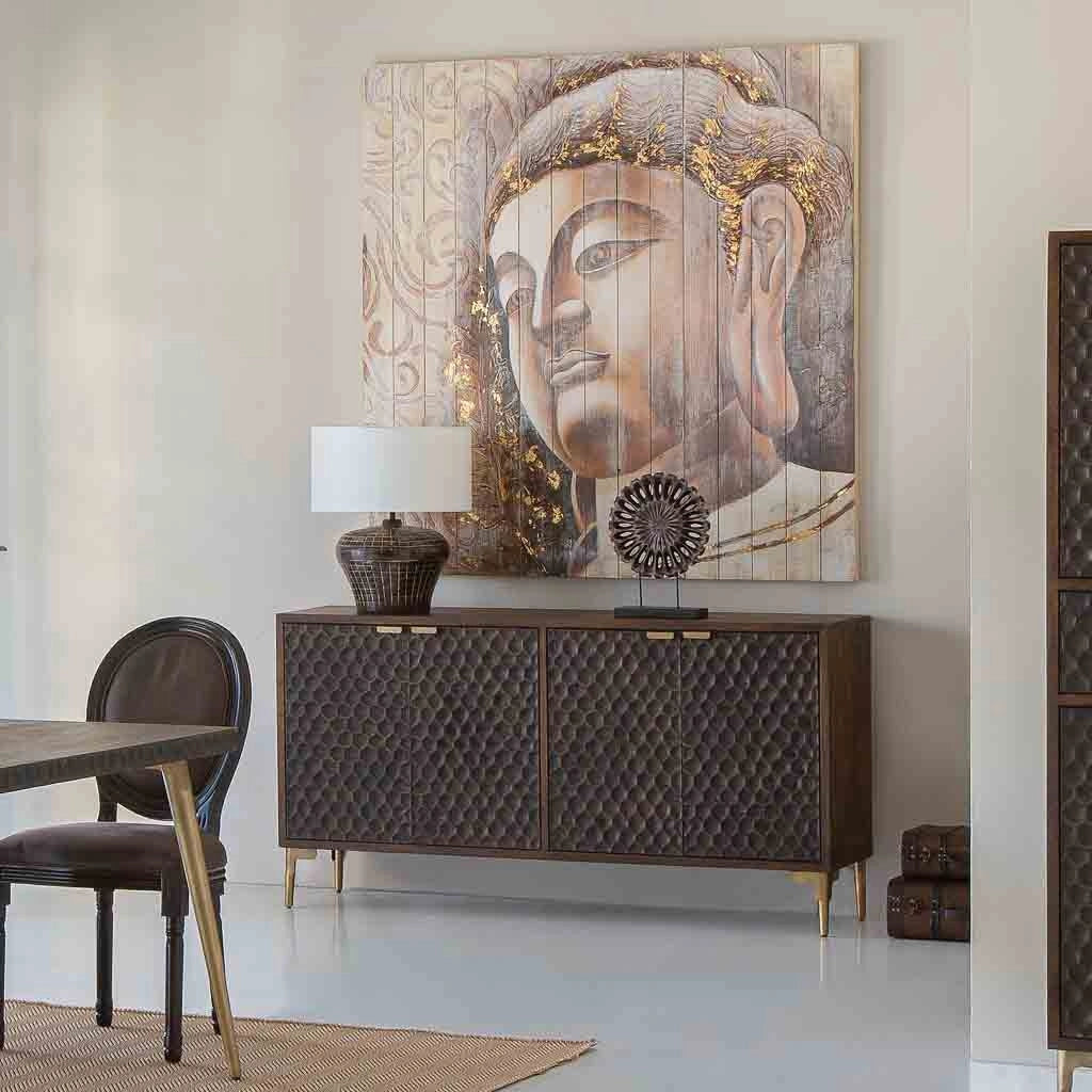 Quadro dipinto a mano 3 pezzi 50x150x4h