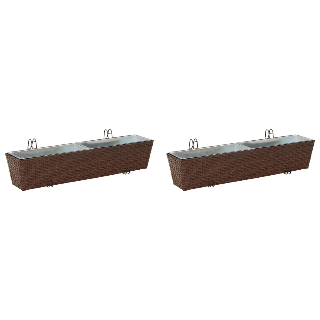 Ringhiera 2 pcs 80 x 17 x 17 cm Metallo 42026969