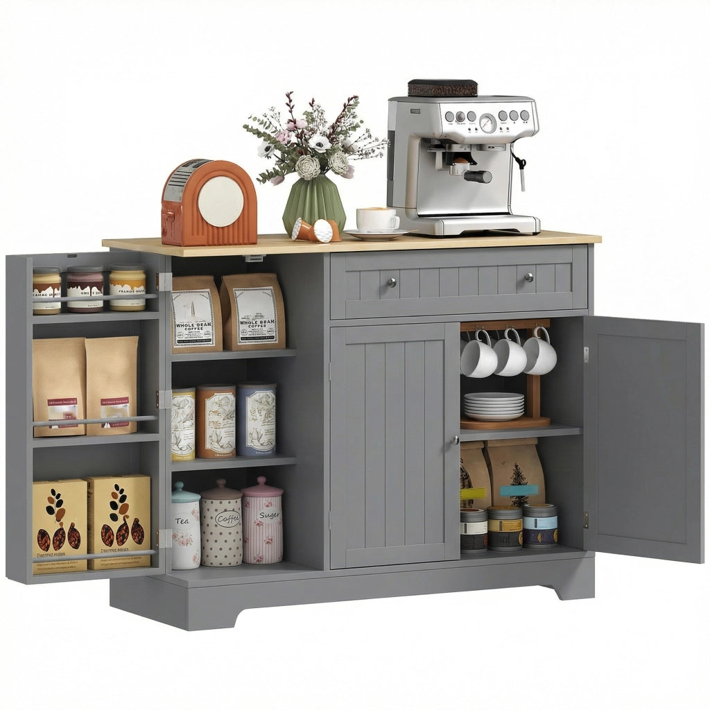 Armadio da cucina ¨C zephmum ¨C grigio 105x40x83