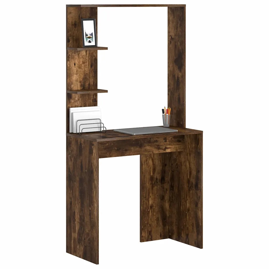 Scrivania Rovere fumé 78,5 x 37 x 154,5 cm Legno multistrato 869342