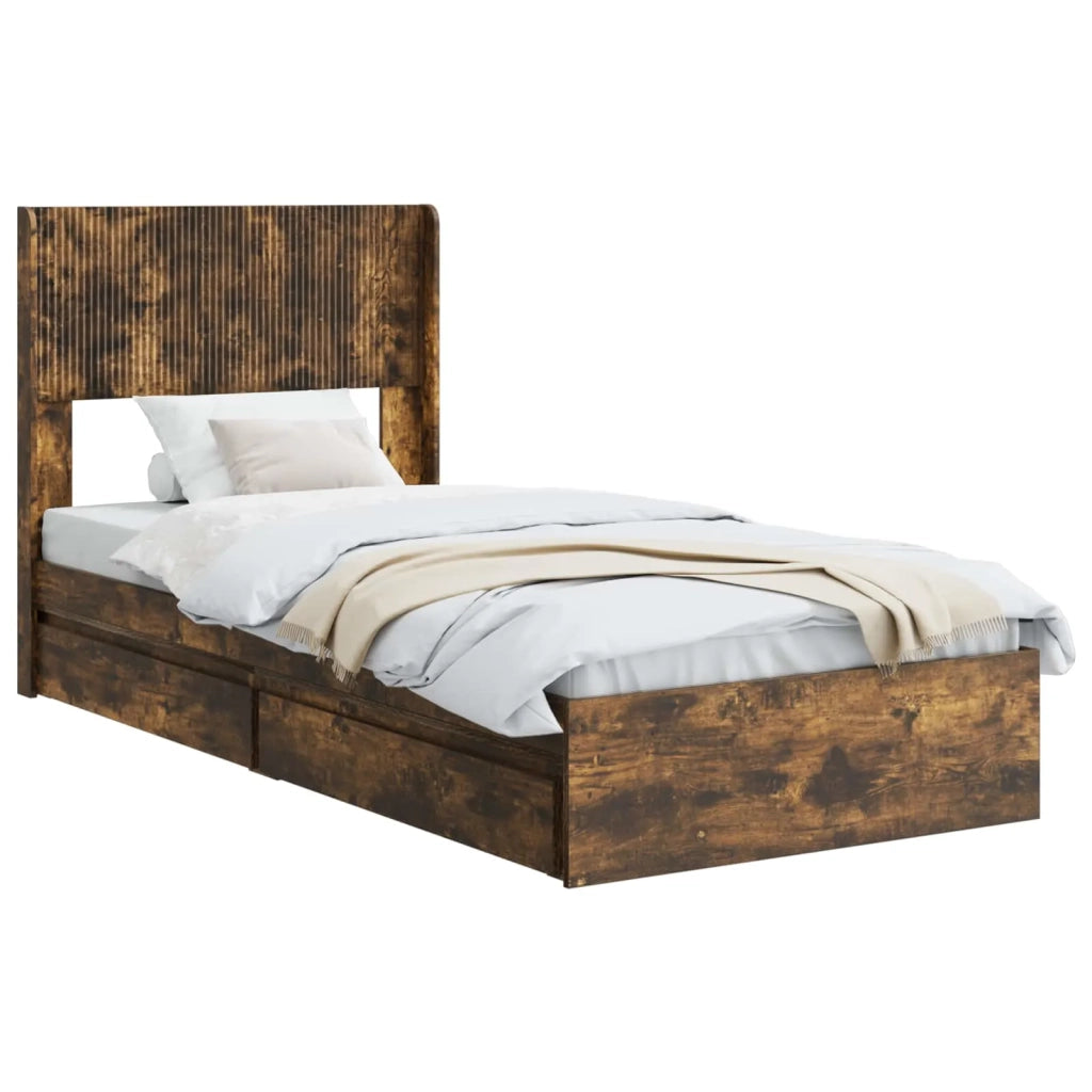 Struttura del letto con stoccaggio e testata 3 pcs 3414423