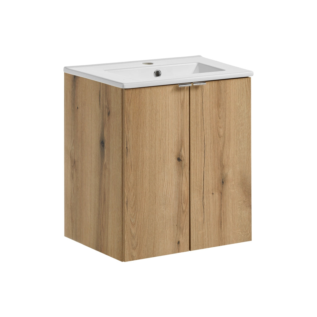 Set mobili bagno 50 cm con lavabo per mobile Dance Nova Oak 50 x 1401 x 40 cm