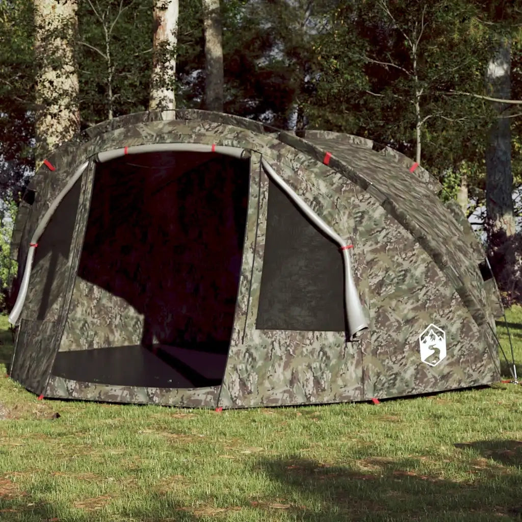 Tenda da Pesca per 4 Persone-Tenda da campeggio Mimetica Impermeabile 180822