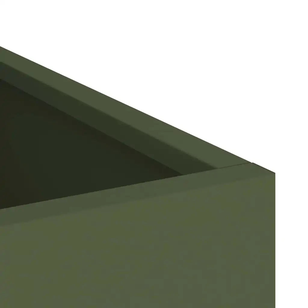 Vaso da giardino Verde oliva 32 x 32 x 40 cm 876346