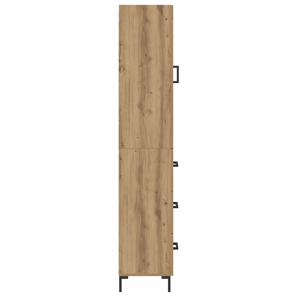 Credenza con Cassetto-Buffet-Armadio da cucina Rovere artigianale 34,5 x 34 x 180 cm 365990