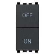 VIMAR EIKON - DUE PULSANTI INDIPEND.NO+NC 10A GRIGIO