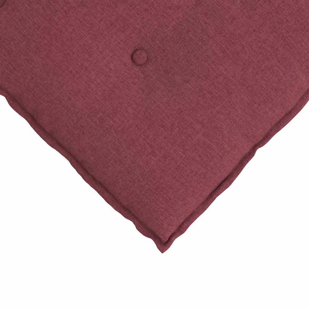 Cuscino per Schiena Rosso Vino 80 x 19 x 50 cm Tessuto 42014704