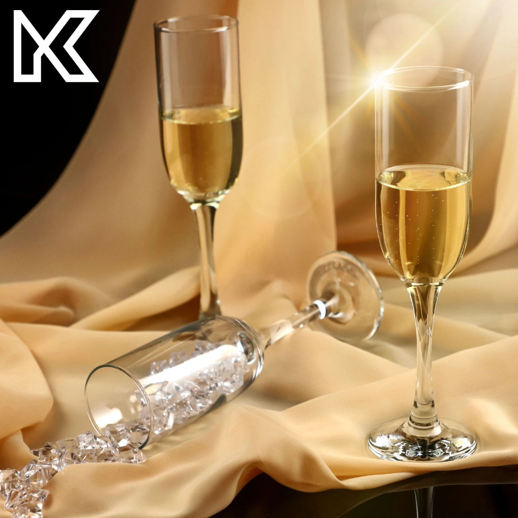 Set di 6 bicchieri da champagne/prosecco KADAX da 210 ml