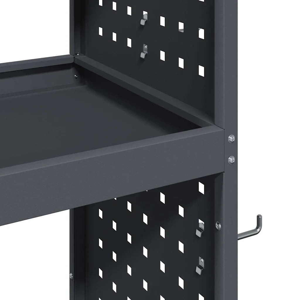 Carrello per Attrezzi con ruota Antracite 65 x 35 x 111 cm CFW1329492