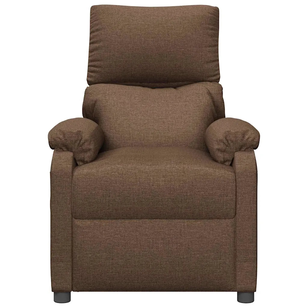 Poltrona Massaggiante Marrone in Tessuto 322458