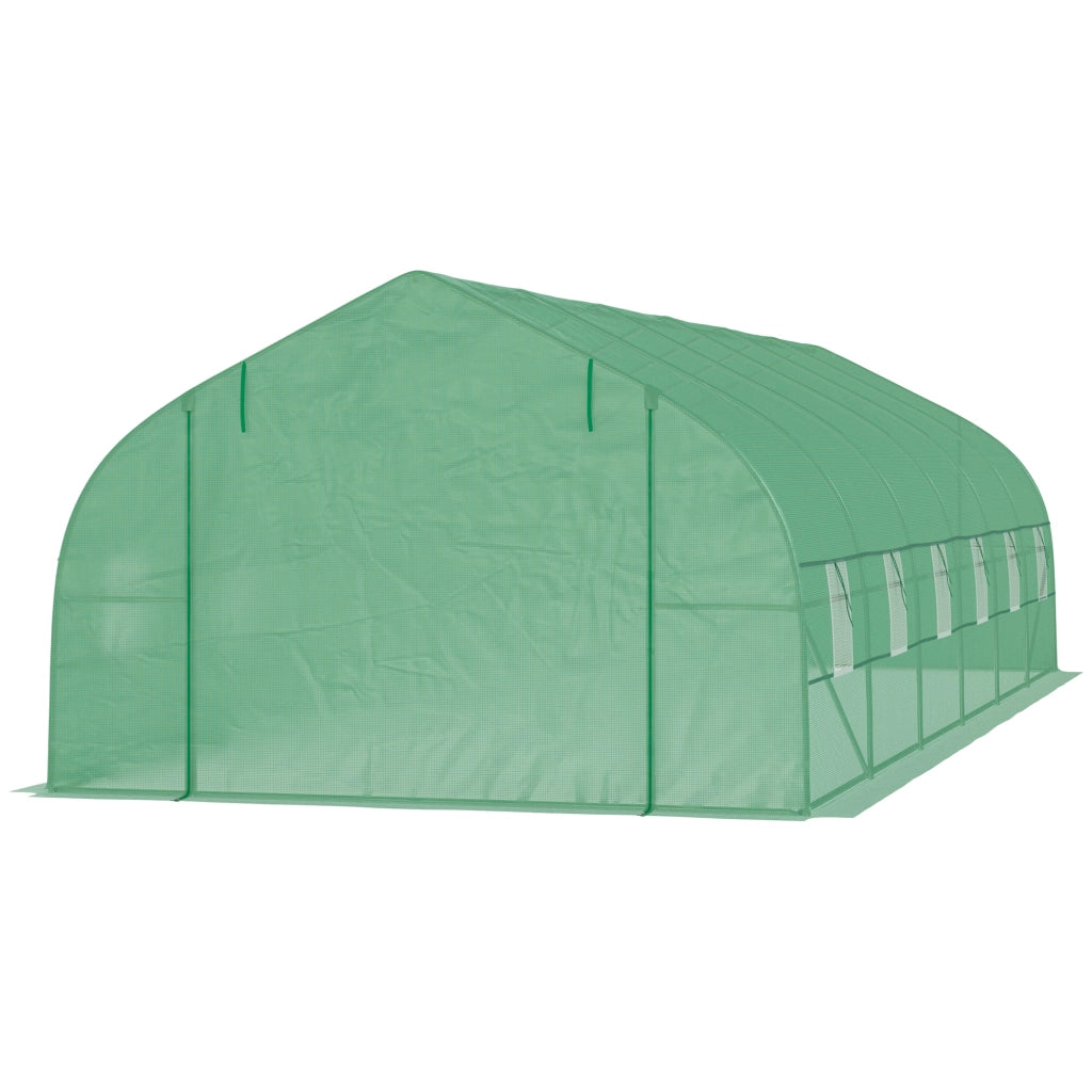 Serra Tunnel per Giardino ¨C Minimal ¨C Verde Acciaio 8x3x2m