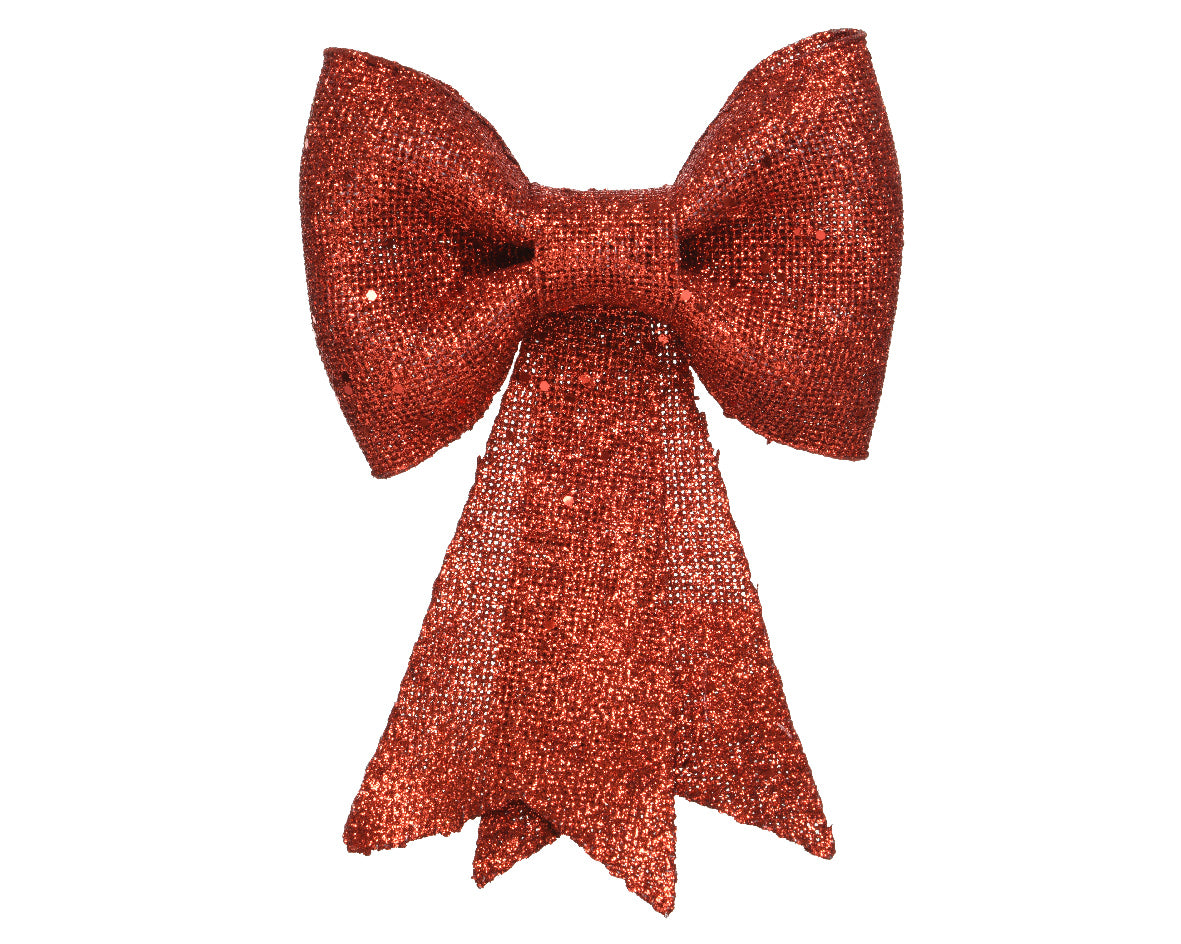 Fiocco di glitter rosso 31x40cm