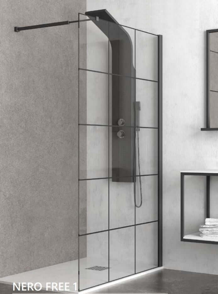 Parete Walk In A Libro H190cm Trasparente 6mm S7 - 58 cm