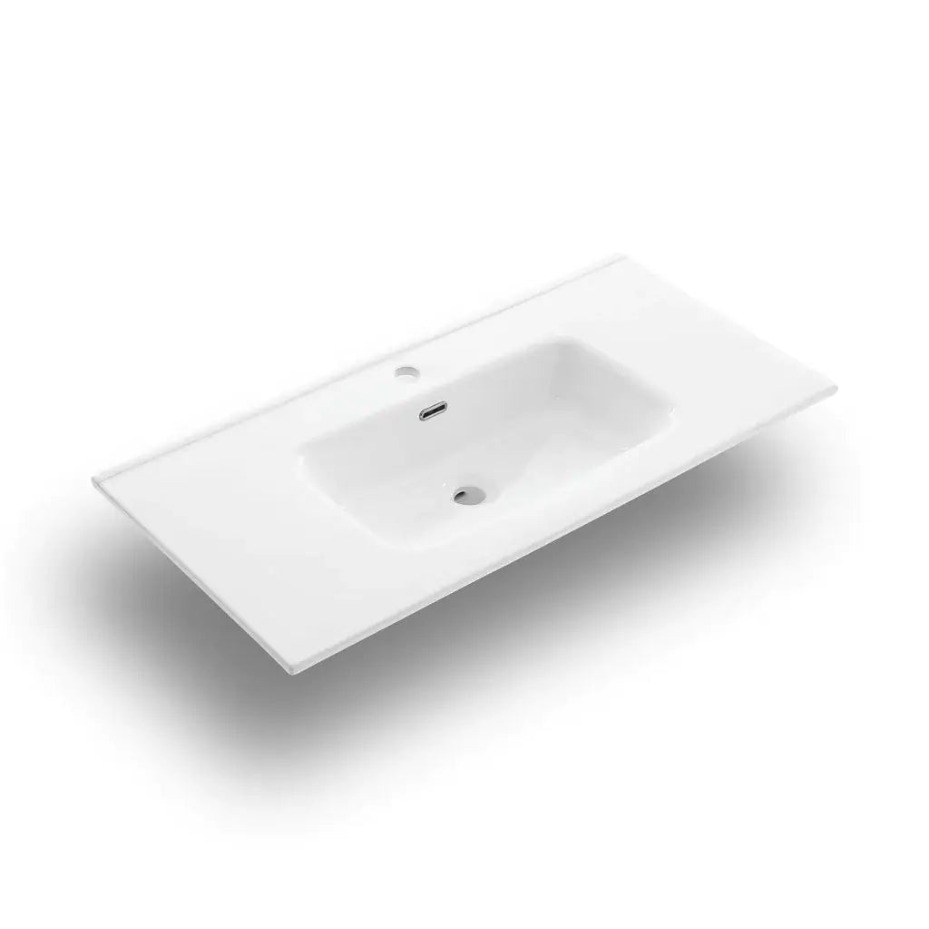 Mobile Bagno 120cm Sospeso Due Cassetti e Specchio Con Lampada - Testa di Moro