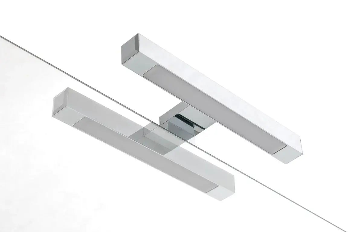 Mobile Bagno 60cm Sospeso Due Cassetti e Specchio - Rovere Miele