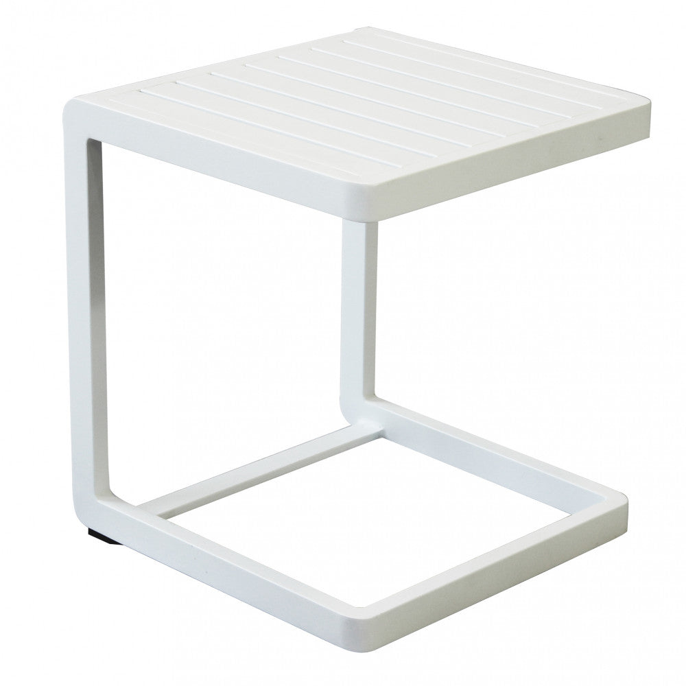 Tavolino In Alluminio Bianco Alimos