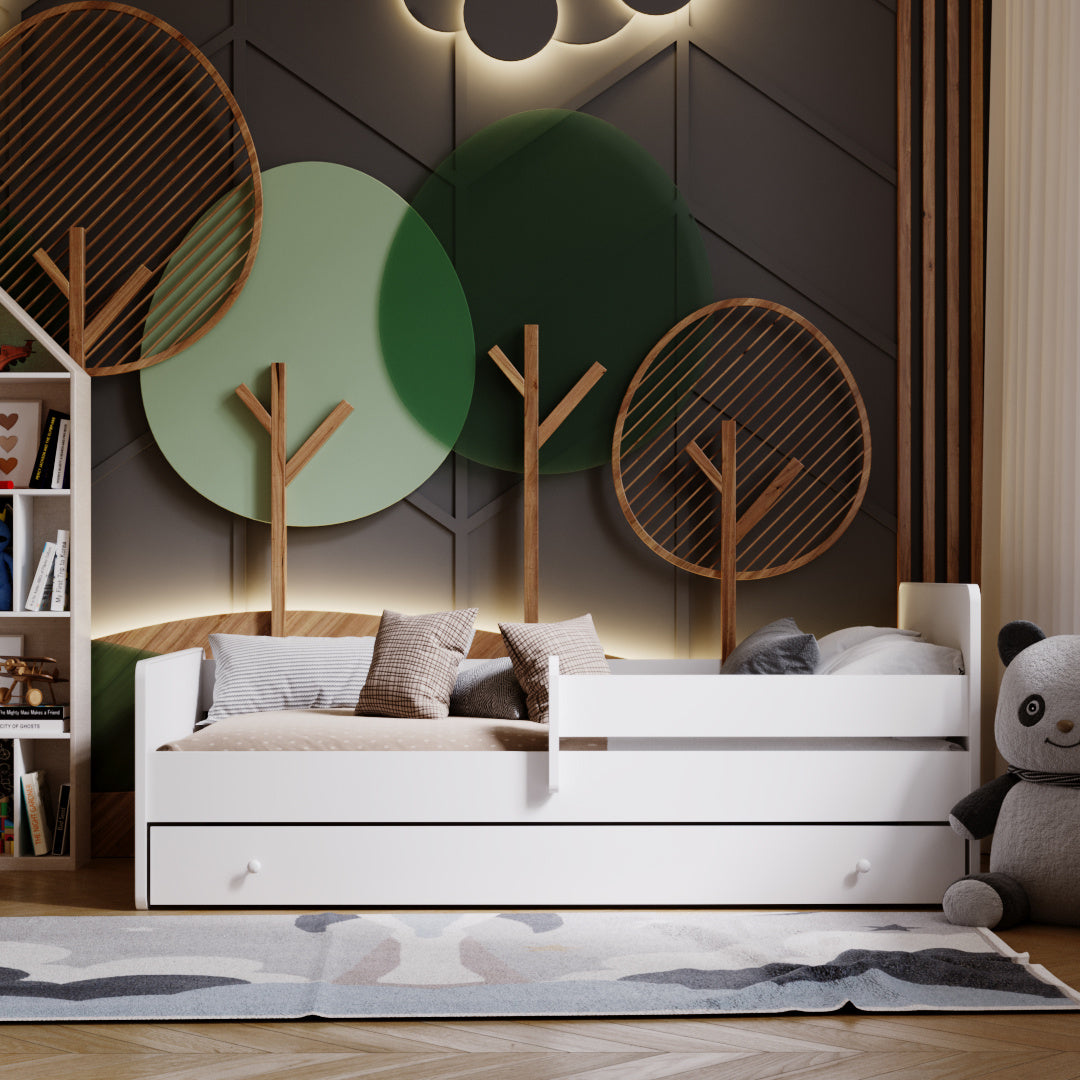 Letto singolo Max 140x70 con cassetto e materasso