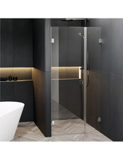 Porta doccia a battente dritta con cerniere cromate SCANDIC NXT 102 RIHO 90x200 cm