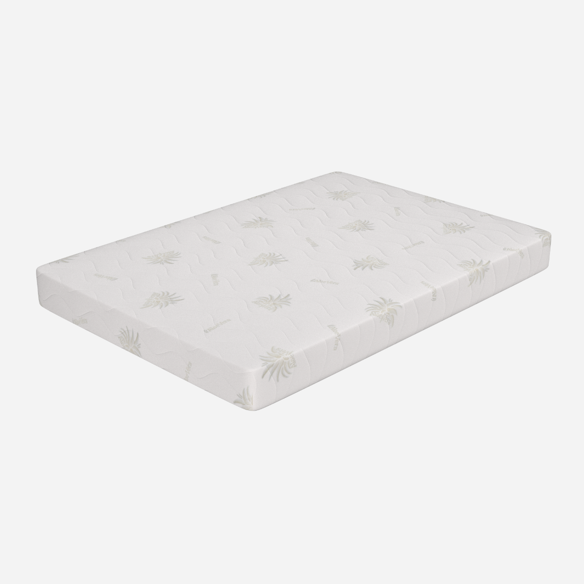 Materasso 140x195, alto 17 cm - Alla Francese, Memory, Sfoderabile, in Aloe Vera | Baldo